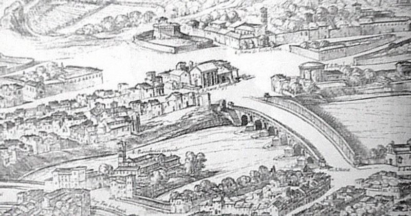 Roma stampa di Ripa Grande