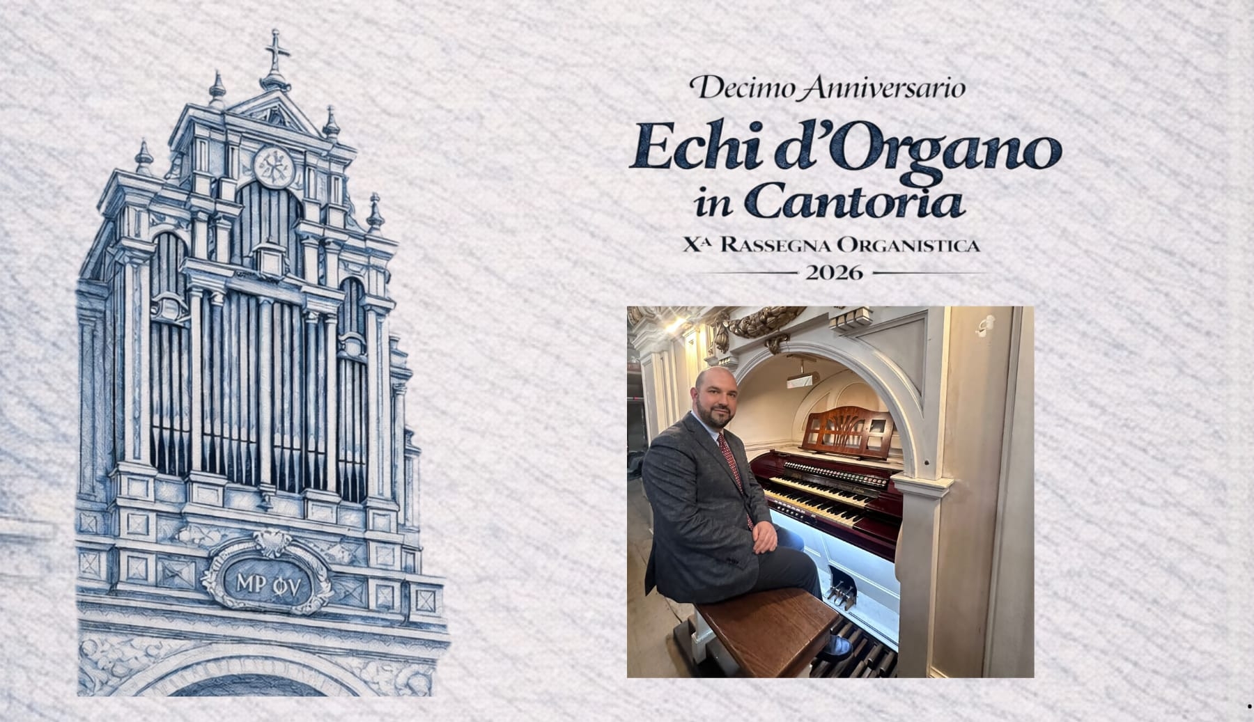 Secondo appuntamento della X Rassegna Organistica “Echi d’Organo”