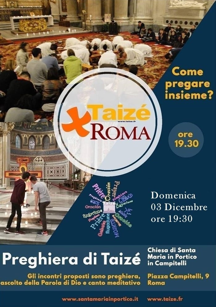Preghiera di Taizé Domenica 3 Dicembre 2023